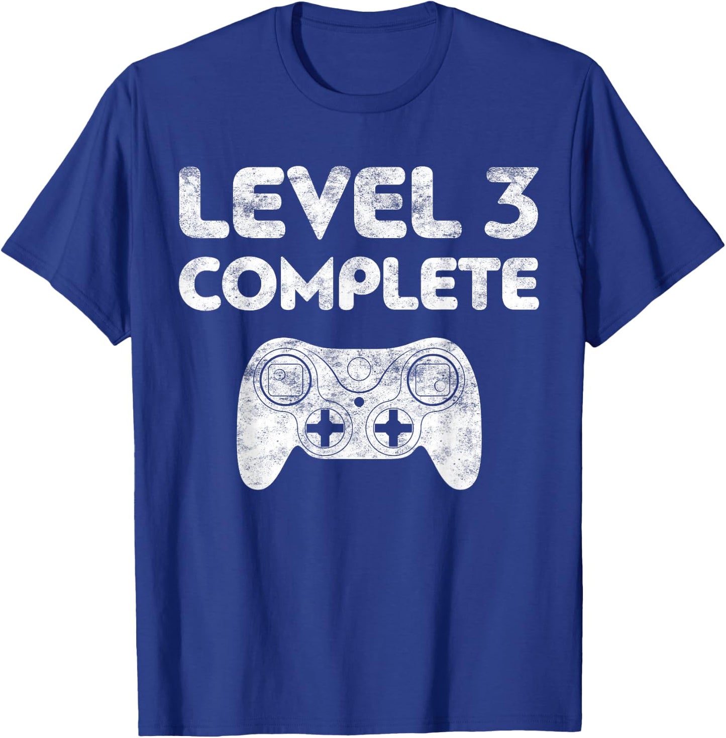 Level 3 Complete 3rd Wedding Anniversary Shirt T-Shirt - T-Shirt | Royal