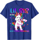 Lil Sis of the Birthday Princess Flossing Unicorn Lil Sister T-Shirt - T-Shirt | Royal