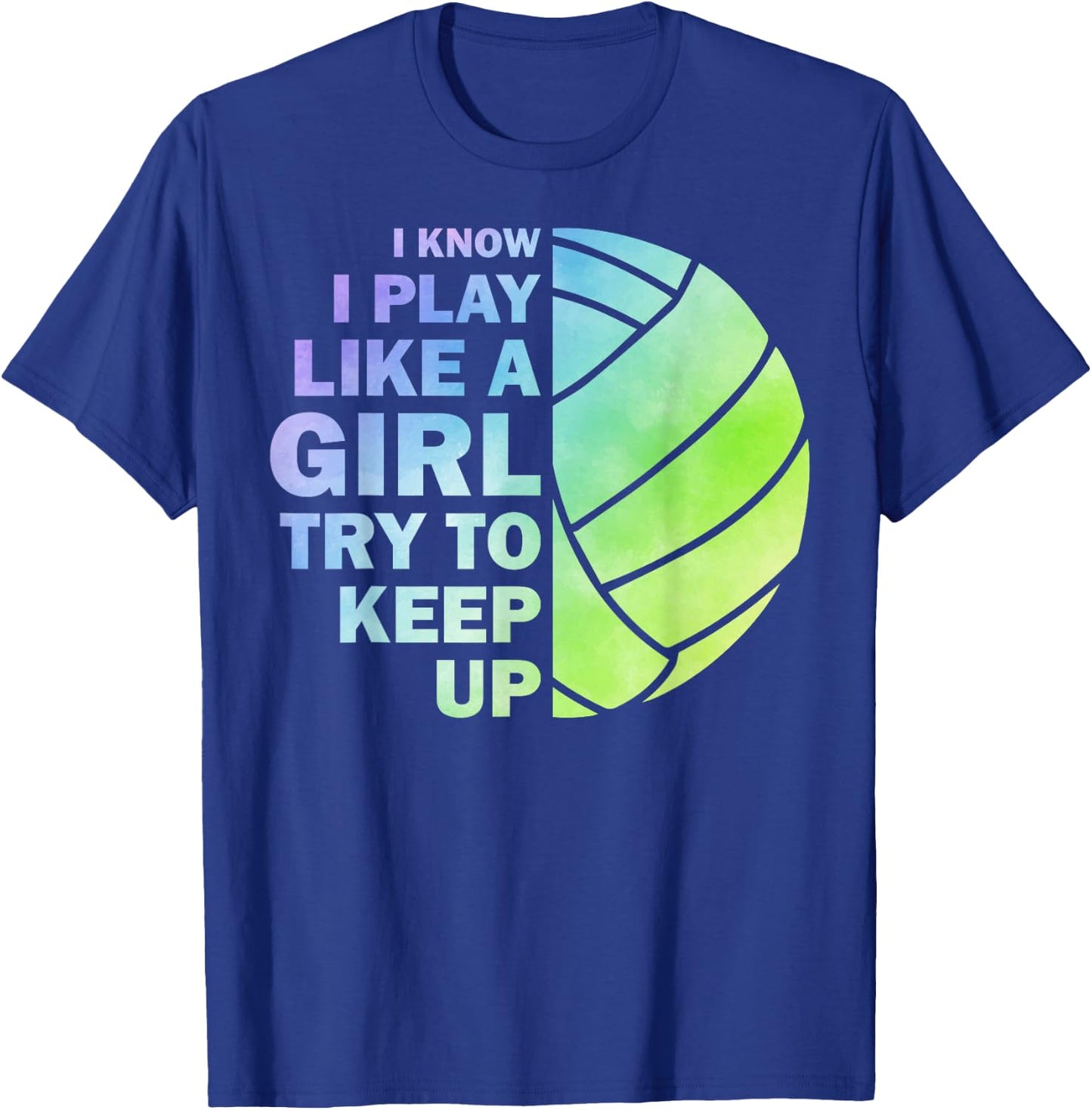 Cool Volleyball Girls Youth Volleyball Team Sports T-Shirt - T-Shirt | Royal