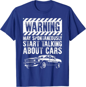 Funny Car Art Automobile Engine Garage Technician T-Shirt - T-Shirt | Royal