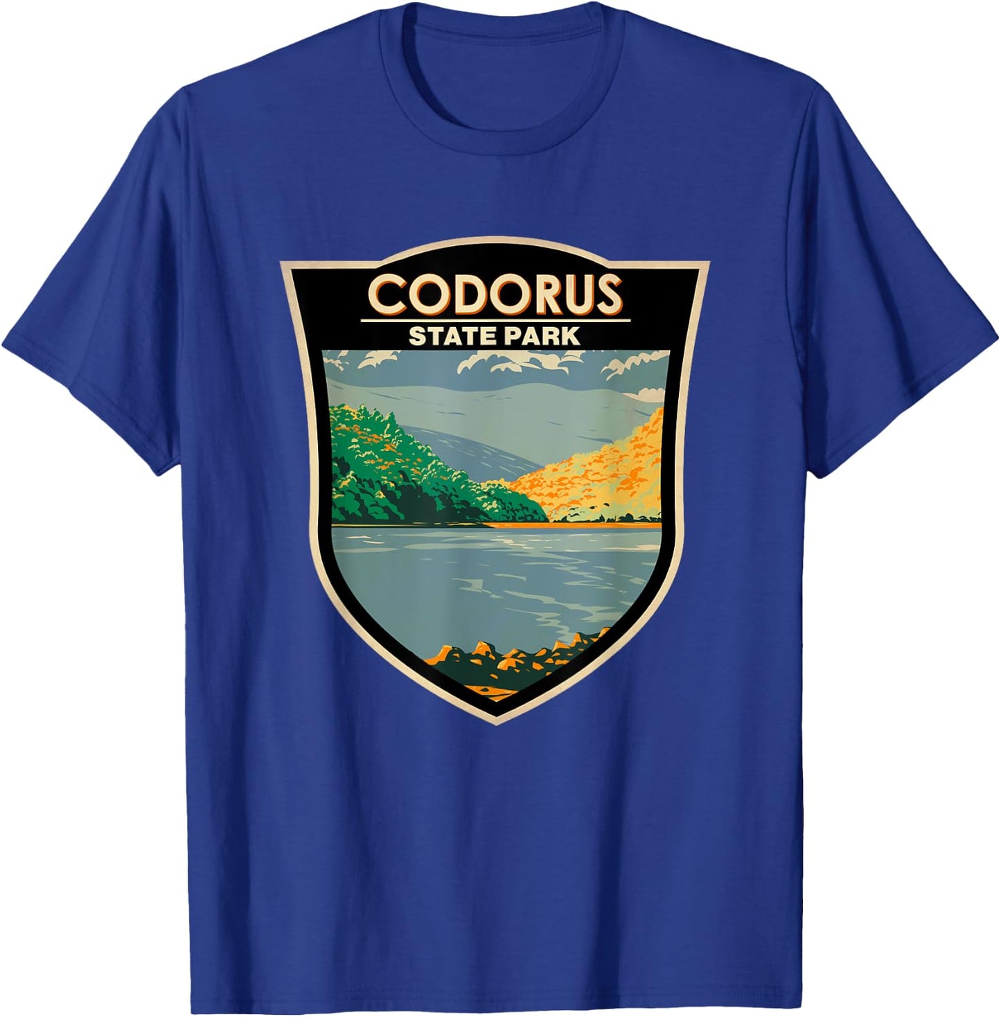 Codorus State Park Pennsylvania Badge Vintage T-Shirt - T-Shirt | Royal