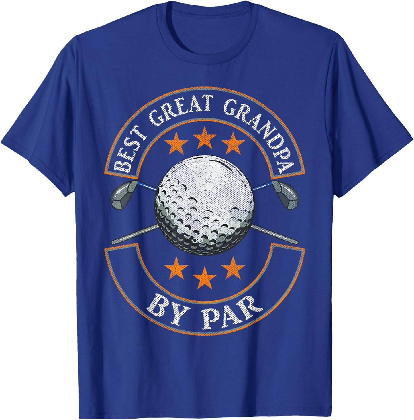 Best Great Grandpa By Par Golf Lover Sports Fathers Day Gift T-Shirt - T-Shirt | Royal