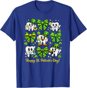 St Patrick Dentist Dental Teeth T-Shirt - T-Shirt | Royal