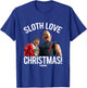The Goonies Sloth Love Christmas T-Shirt - T-Shirt | Royal