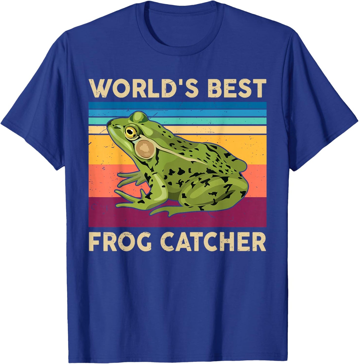 Frog-Shirt Kids Worlds Best Frog-Catcher Boy Toddler Funny T-Shirt - T-Shirt | Royal