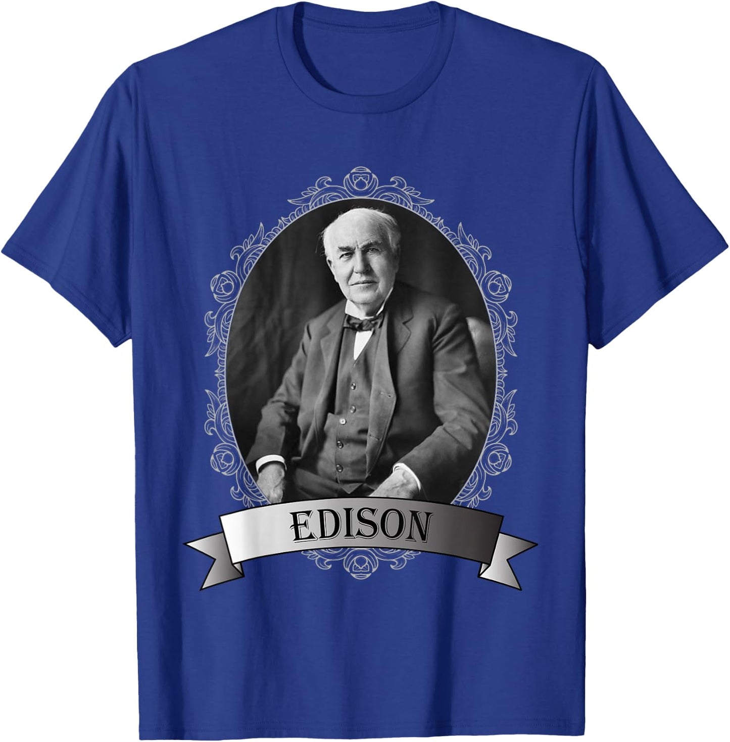 Thomas Edison Portrait Shirt T-Shirt - T-Shirt | Royal