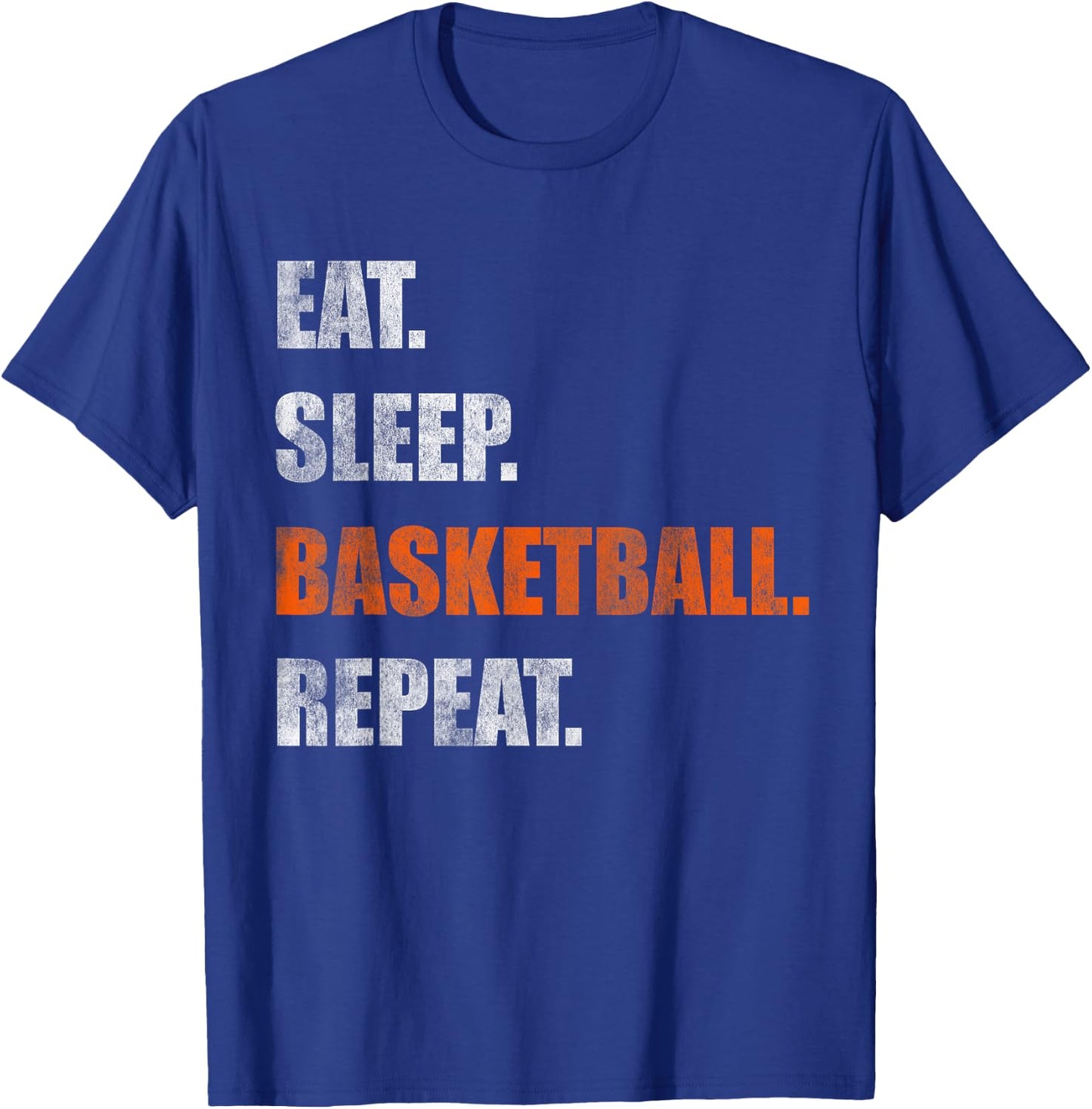 Eat Sleep Basketball Repeat T-Shirt - T-Shirt | Royal