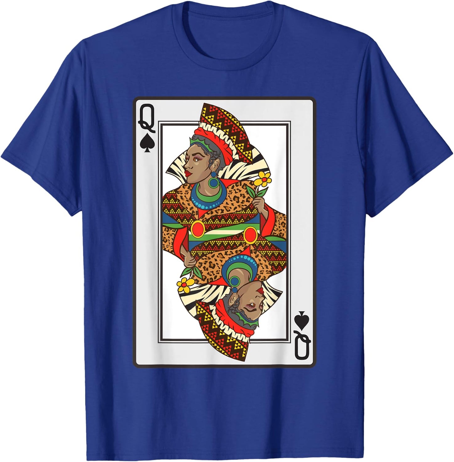Queen Spades African American Card Halloween Gift T-Shirt - T-Shirt | Royal