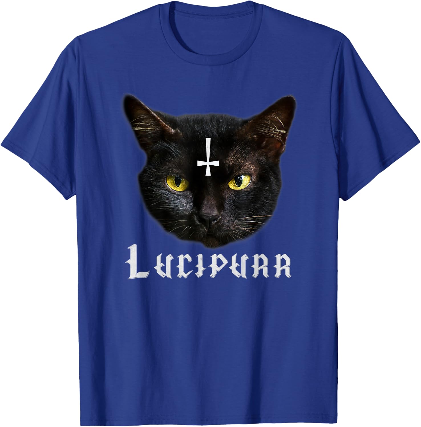 Lucipurr Satanic Cat Antichrist Baphomet 666 Women T-Shirt - T-Shirt | Royal