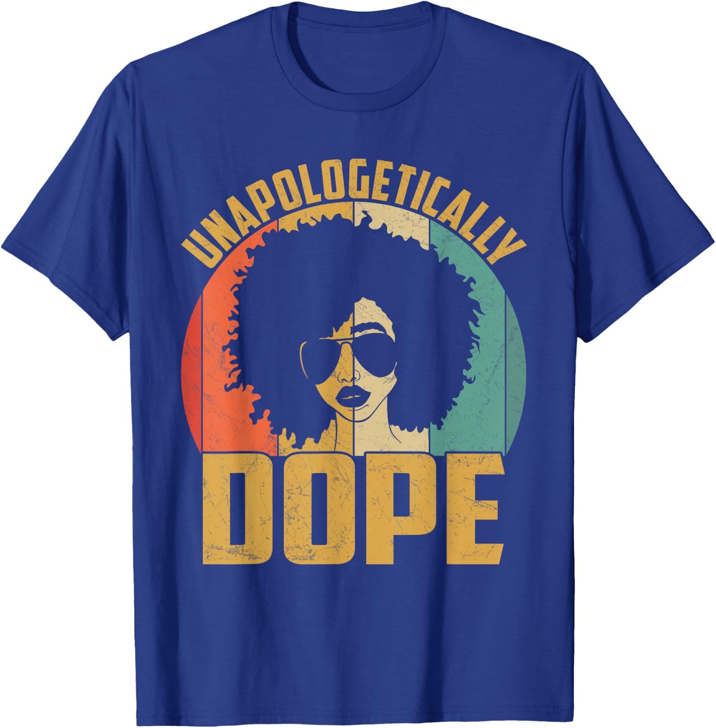 Unapologetically Dope Black Pride Melanin African American Short Sleeve T-Shirt - T-Shirt | Royal
