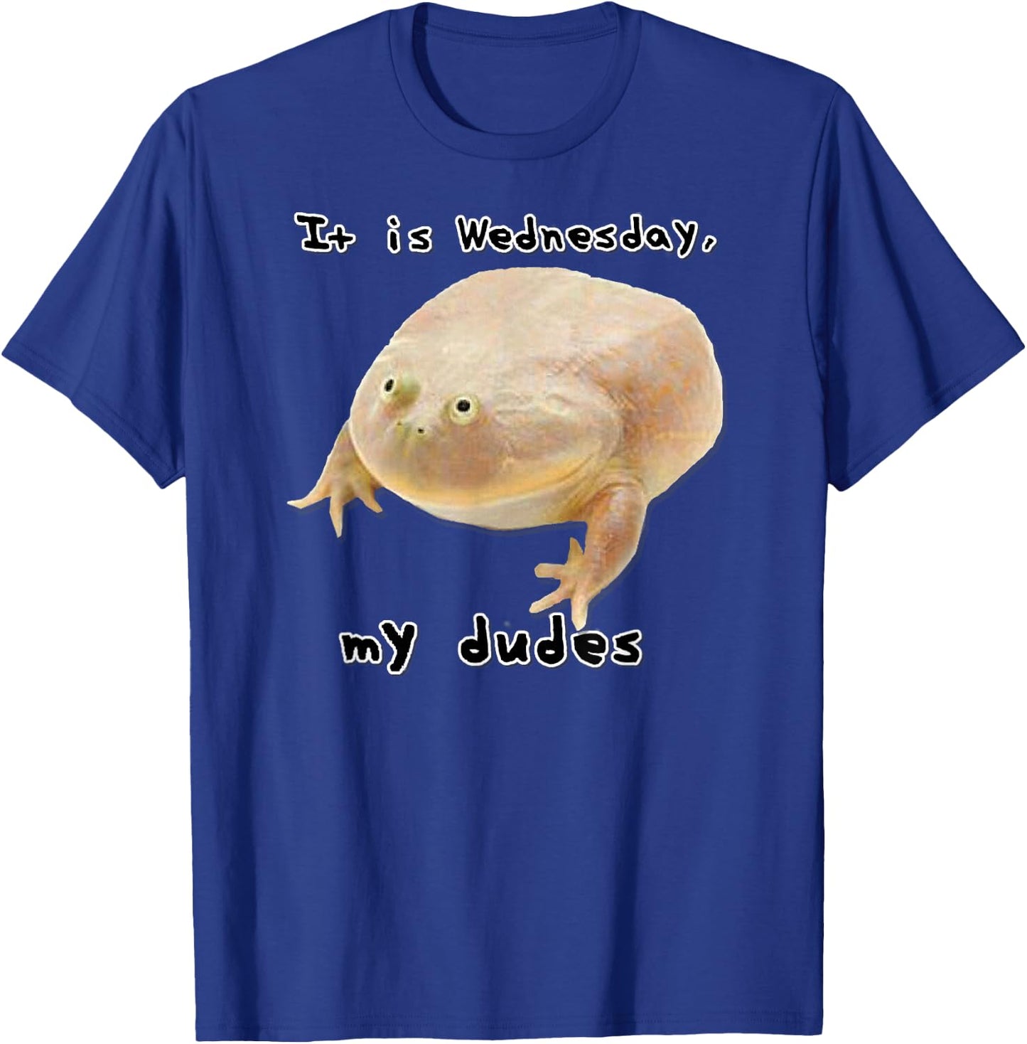 It is Wednesday My Dudes Funny Classic Frog Meme Original T-Shirt - T-Shirt | Royal