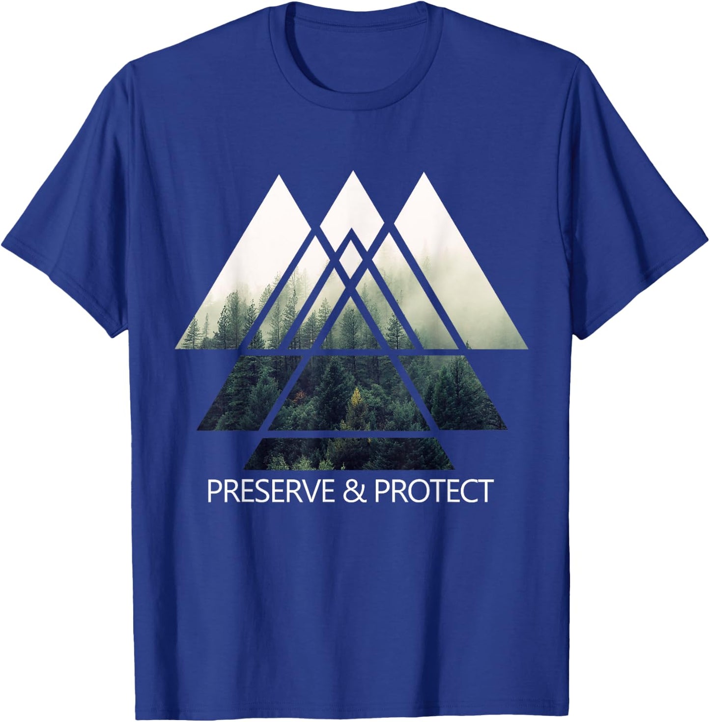 Climate Change Active Preserve & Protect Environmental Gift T-Shirt - T-Shirt | Royal