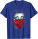 Betty Boop Bandana & Roses T-Shirt - T-Shirt | Royal