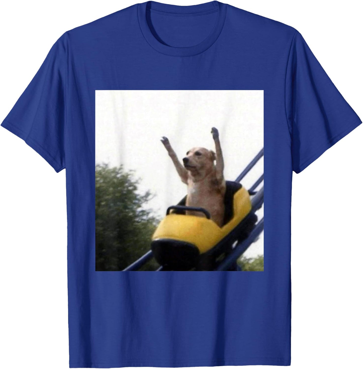 Labrador Dog Roller Coaster Funny Meme T-Shirt - T-Shirt | Royal