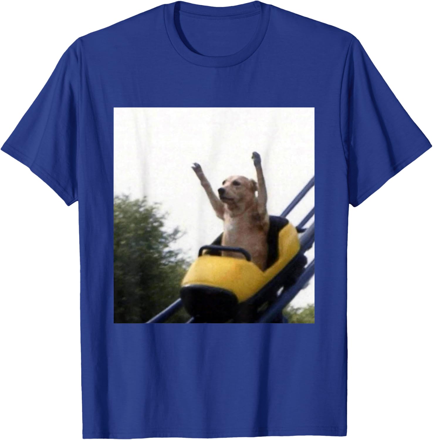Labrador Dog Roller Coaster Funny Meme T-Shirt - T-Shirt | Royal