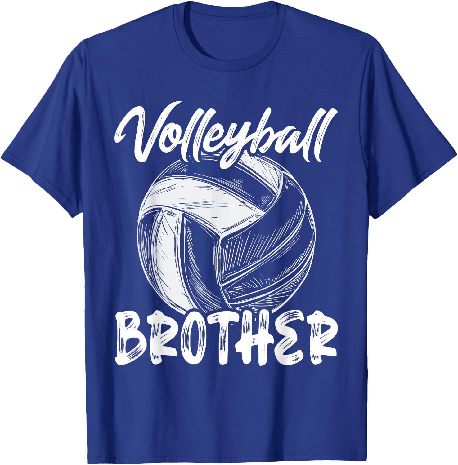 Brother Family Matching Volleyball Player T-Shirt - T-Shirt | Royal