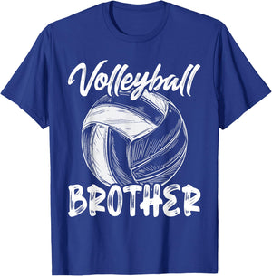 Brother Family Matching Volleyball Player T-Shirt - T-Shirt | Royal
