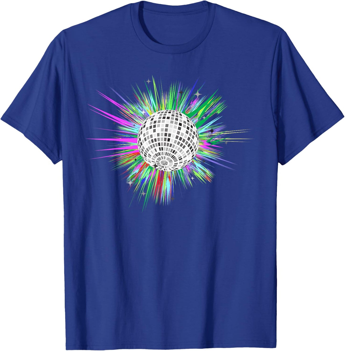 80's and 90's Style Dance Disco Ball T-Shirt - T-Shirt | Royal