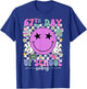 Happy 67th Day of School Vibes Smile Face 67 Days of School T-Shirt - T-Shirt | Royal