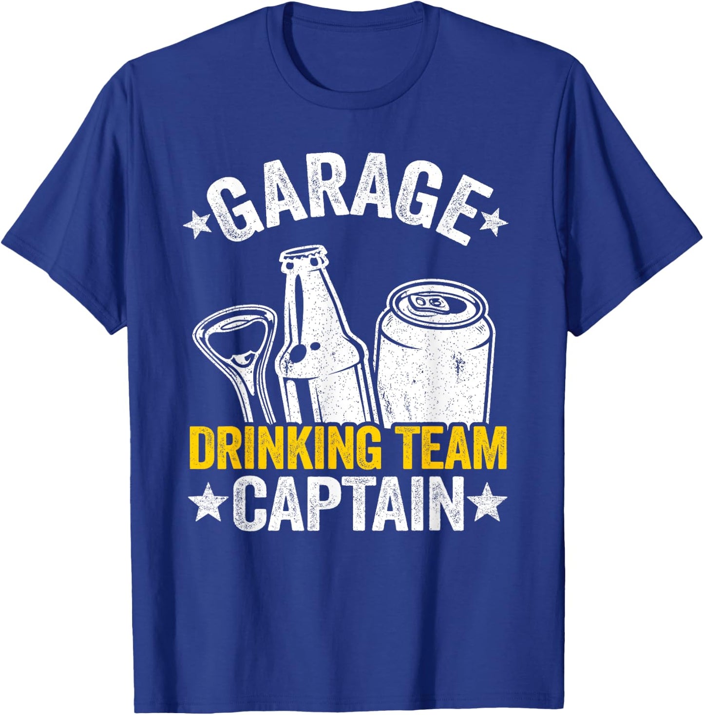 Funny Beer Garage Drinker Garage Drinking Team Captain T-Shirt - T-Shirt | Royal