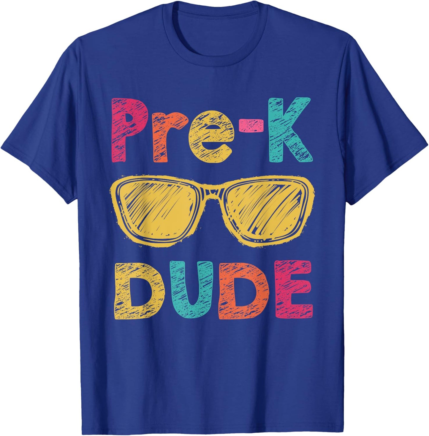 Pre-K Dude Back to School First Day of Preschool Gifts T-Shirt - T-Shirt | Royal