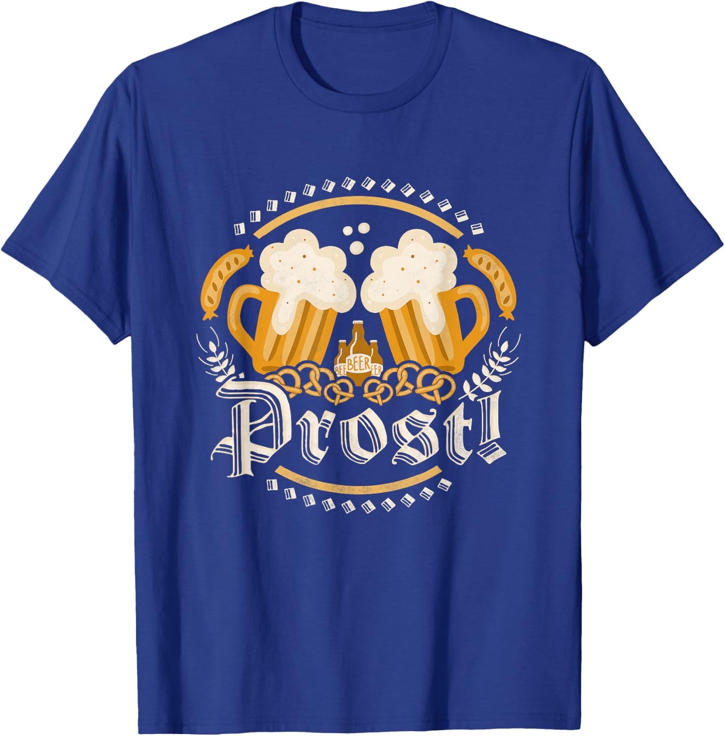 Prost! Beer Day German Oktoberfest T-Shirt - T-Shirt | Royal