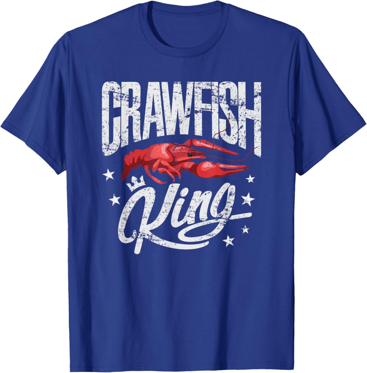 Crawfish King Shirt Funny Cajun Boil Party Festival T-Shirt - T-Shirt | Royal