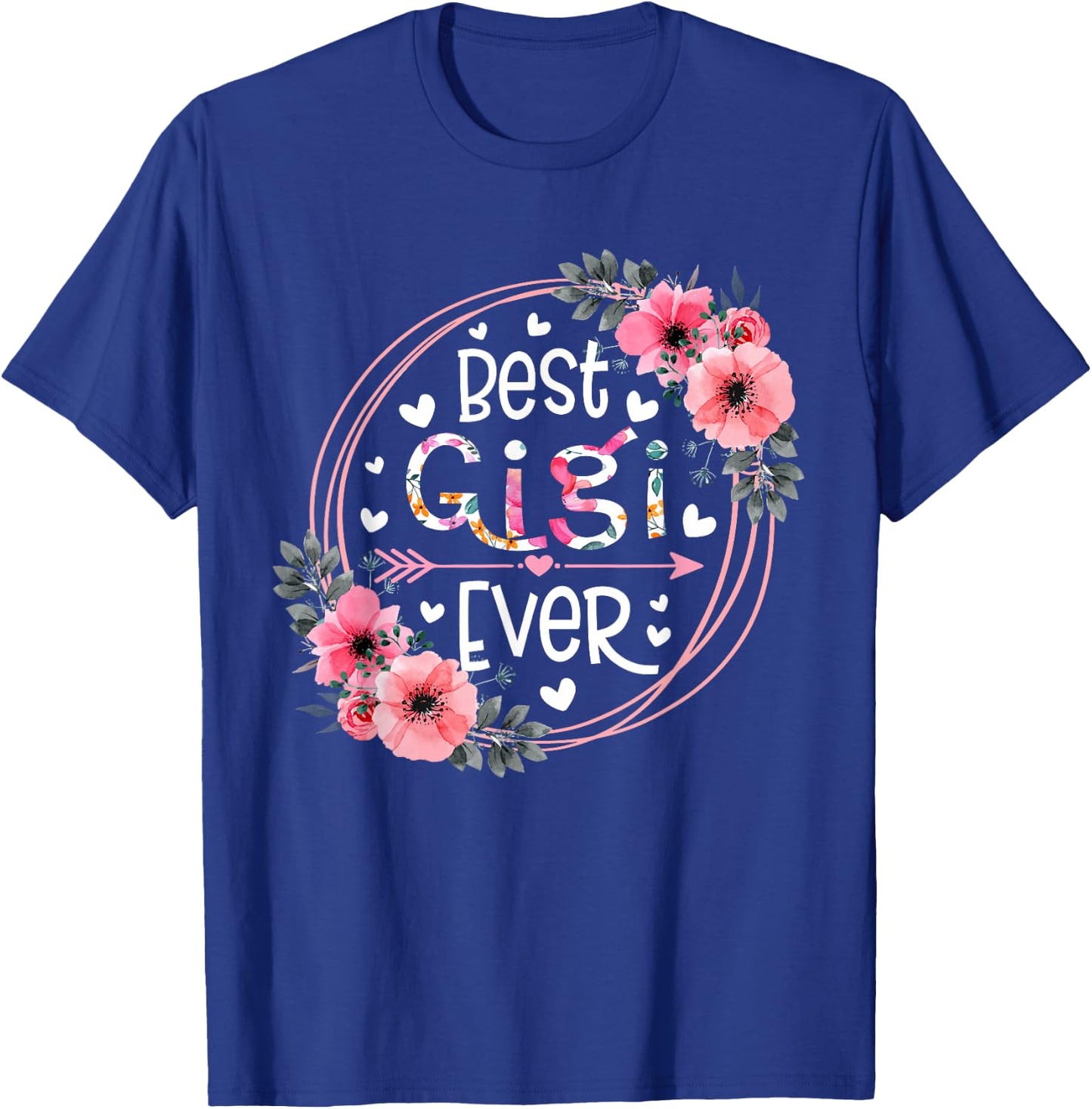 Best Gigi Ever Announcement Mothers Day Grandparents T-Shirt - T-Shirt | Royal