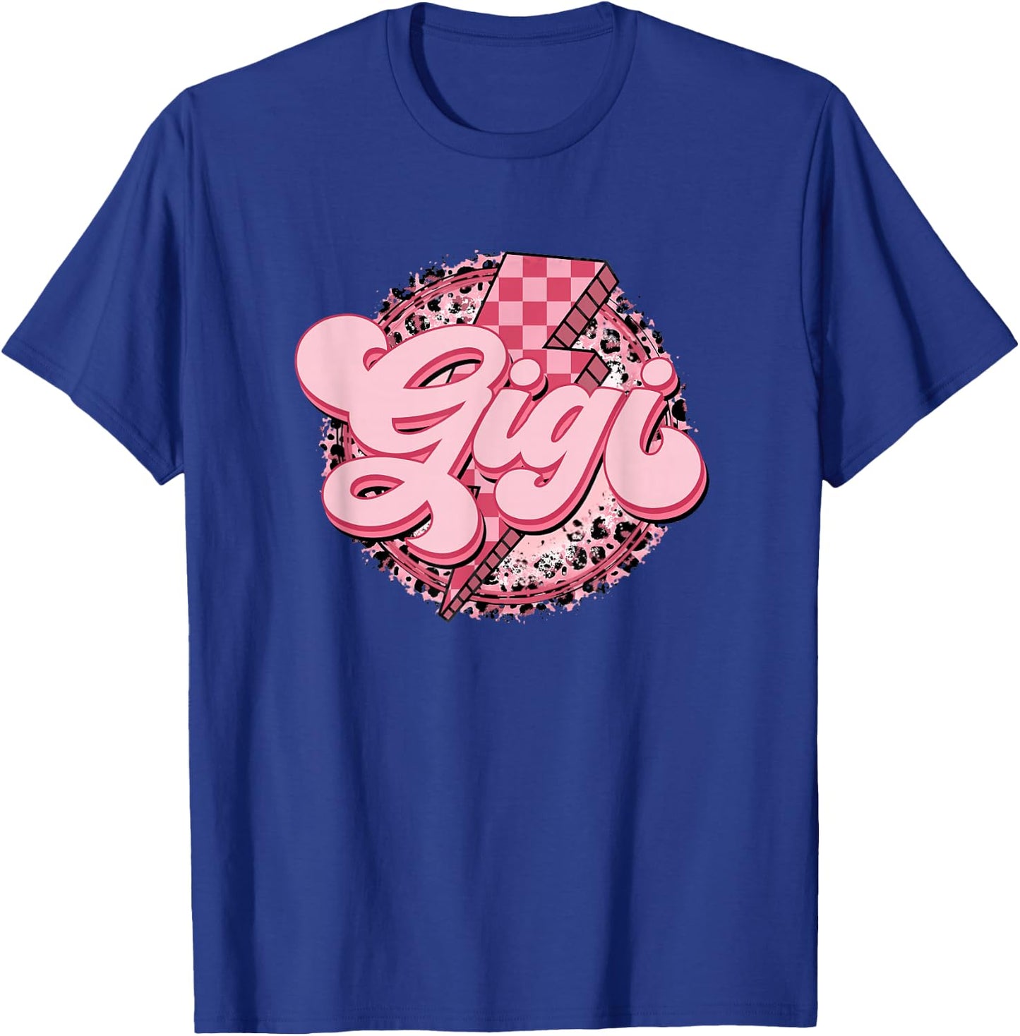Retro Groovy Gigi Leopard Grandma Mother's Day Women T-Shirt - T-Shirt | Royal