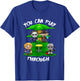 80's Horror Characters You Can Play Through Disc Golf T-Shirt - T-Shirt | Royal
