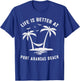 Port Aransas Family Vacation Vintage Texas Beach T-Shirt - T-Shirt | Royal