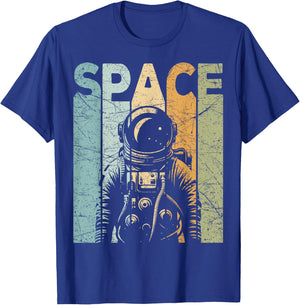 Space Vintage Outer Space Retro Space Nerd T-Shirt - T-Shirt | Royal