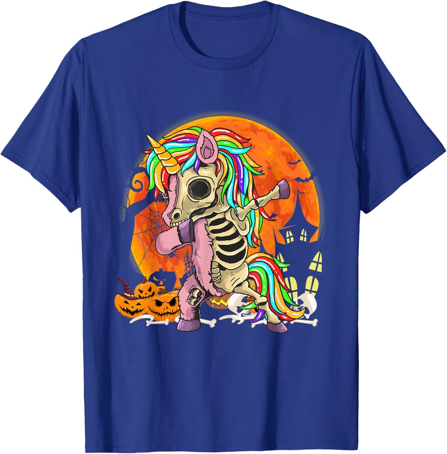 Zombie Unicorn Spooky Halloween boy girl Toddlers Zombiecorn T-Shirt - T-Shirt | Royal