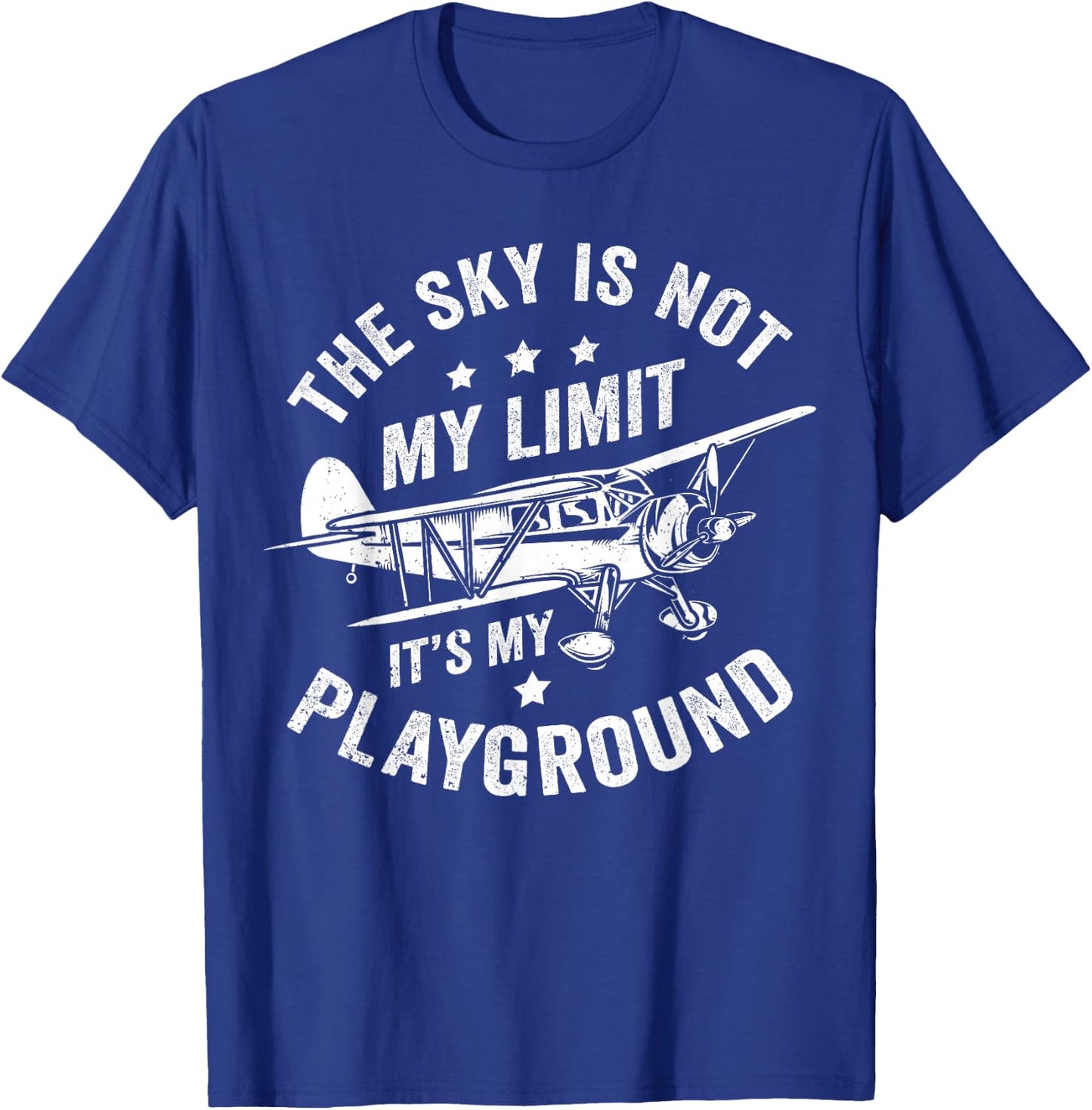 Funny Airplane Pilot Aviation Flying Pilot Airplane Lover T-Shirt - T-Shirt | Royal