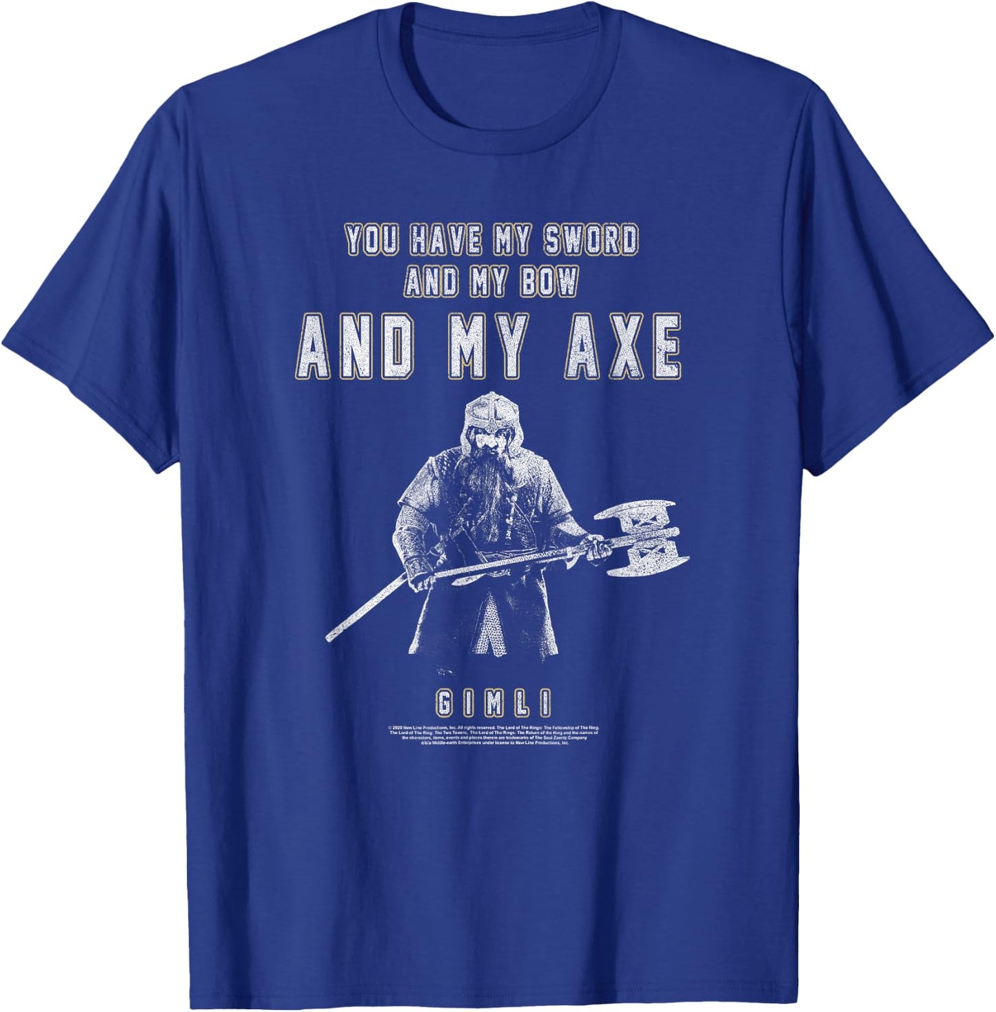The Lord of The Rings Gimli You Have My Axe T-Shirt - T-Shirt | Royal