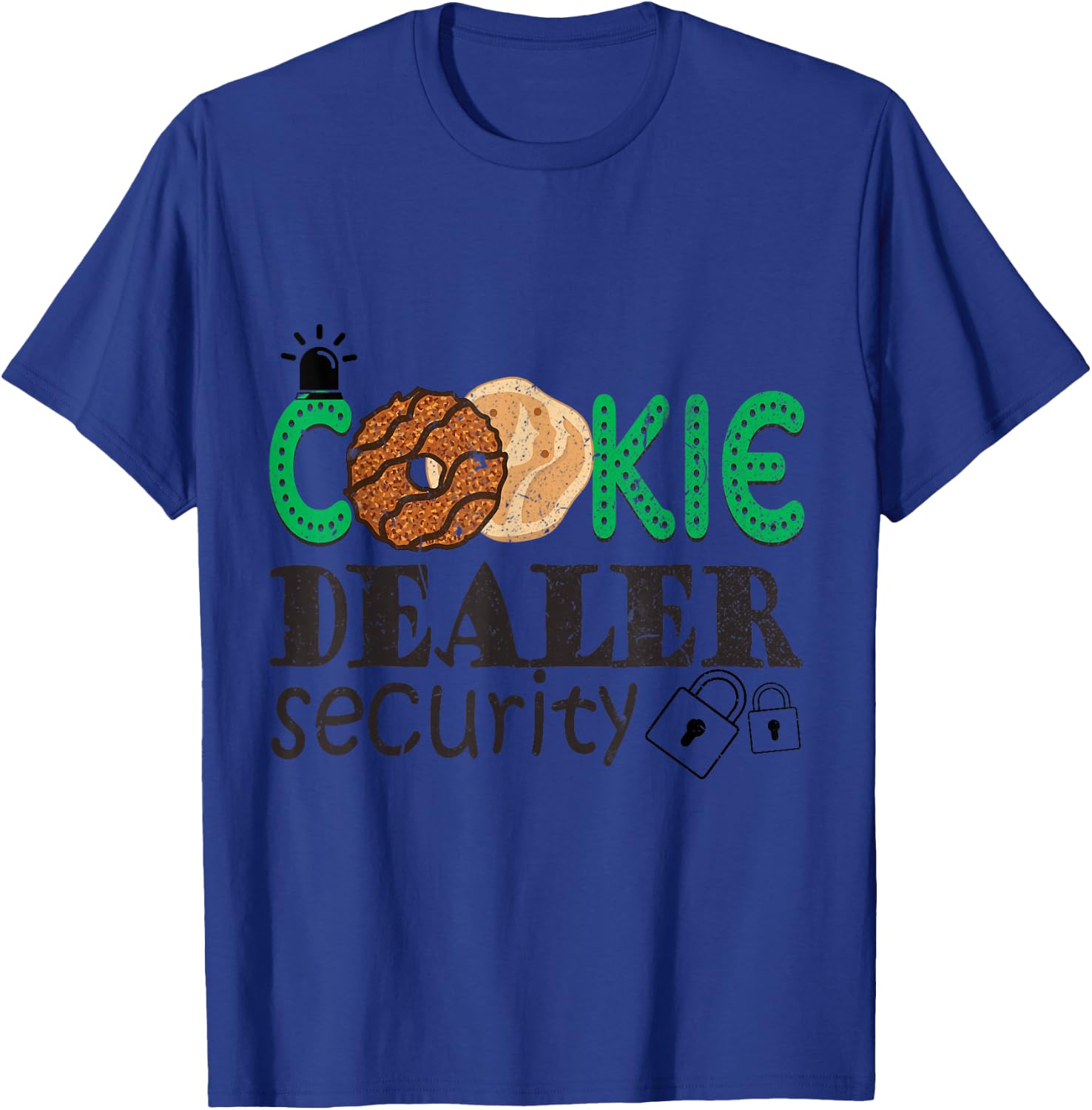 Scout Shirt Cookie Dealer Security Cookie Girl Troop Leader T-Shirt - T-Shirt | Royal