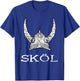 Skol Viking Helmet Nordic Scandinavian Norse Mythology T-Shirt - T-Shirt | Royal