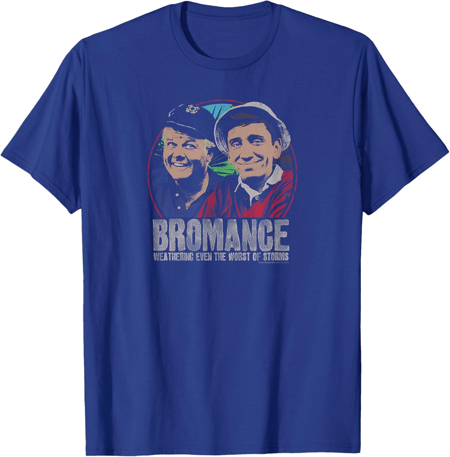 Gilligan's Island Gilligan & Skipper Stormy Bromance T-Shirt - T-Shirt | Royal