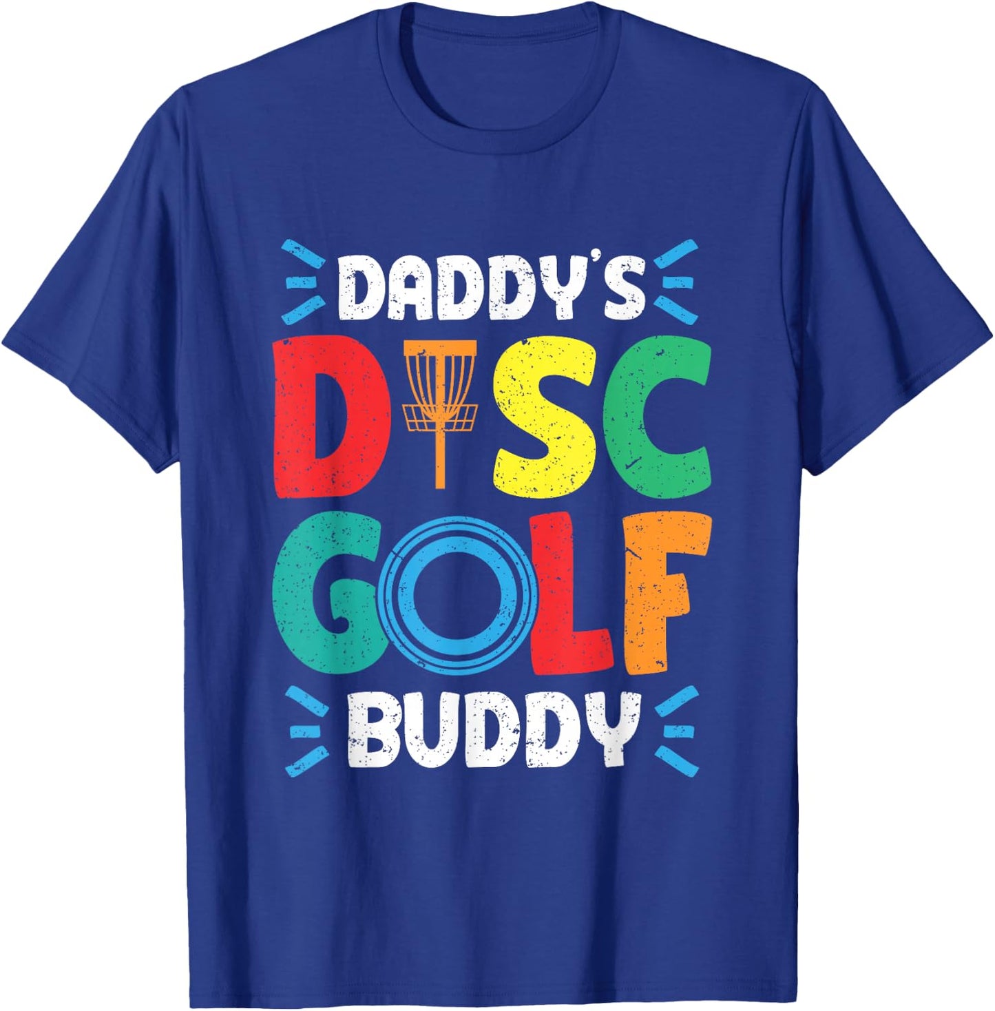 Daddy's Buddy Disk Golf Disc Golf T-Shirt - T-Shirt | Royal