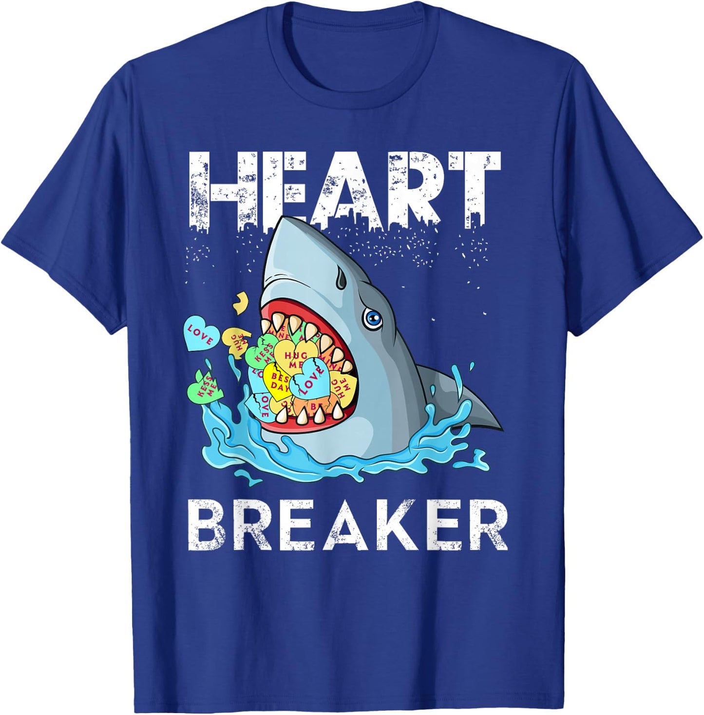 Heart Breaker Shark Shirt Valentine Shark Shirt Valentines T-Shirt - T-Shirt | Royal