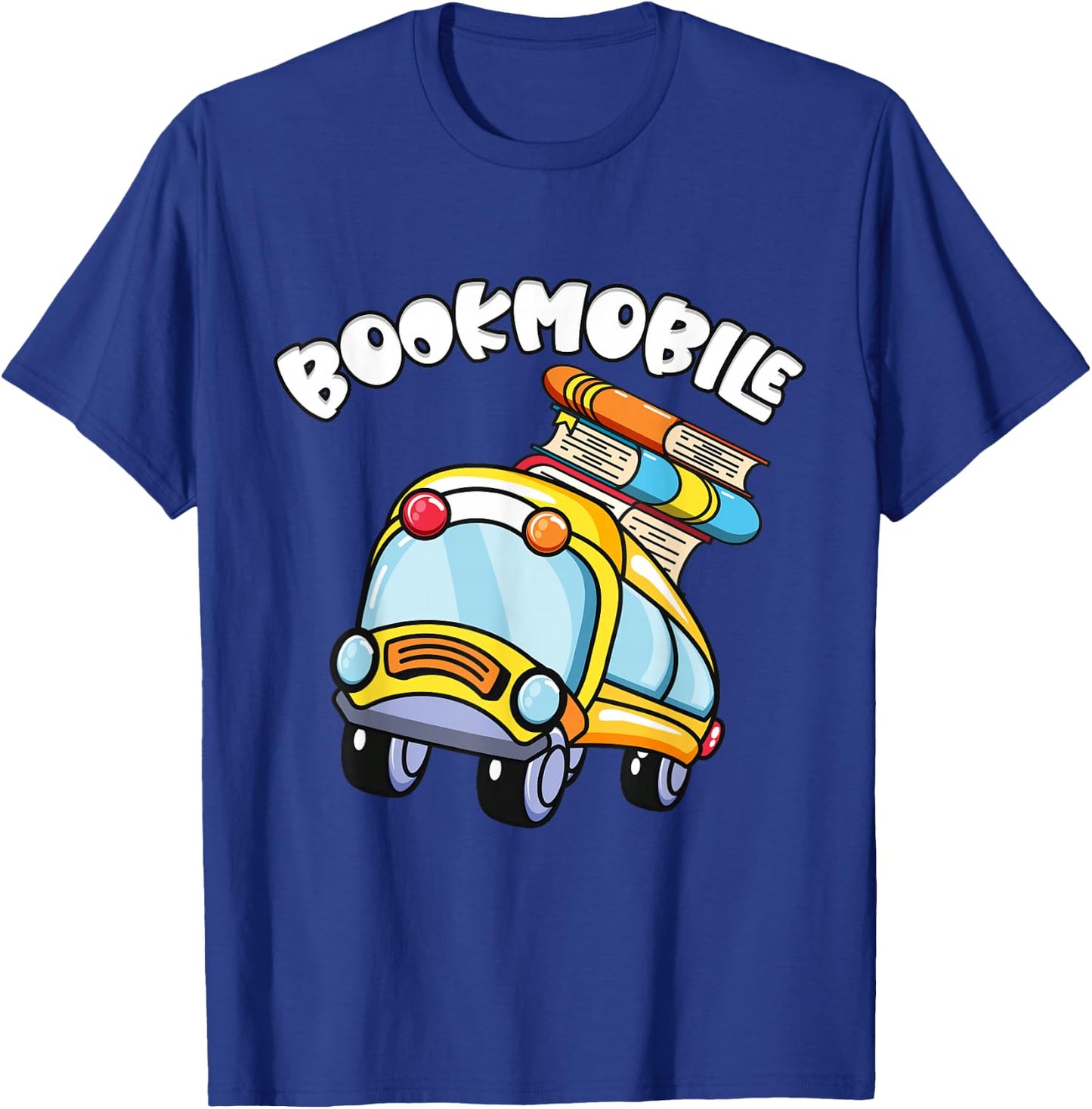 Funny Bookmobile Gifts for Librarians Book Lovers Gifts T-Shirt - T-Shirt | Royal