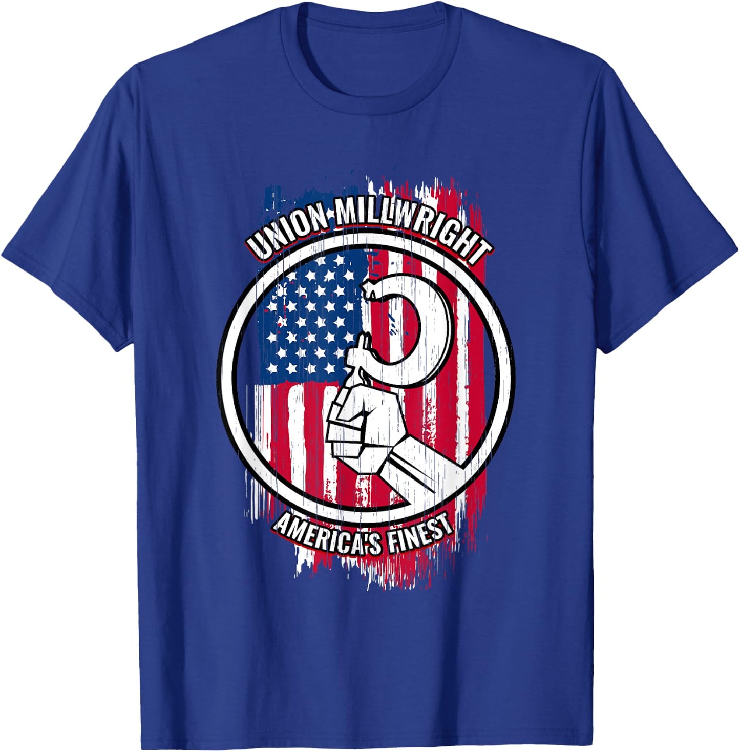 Union Millwright American Gifts for Millwrights T-Shirt - T-Shirt | Royal