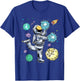 Cheerleading Astronaut Cheerleader Cheer Flyer Boys Girls T-Shirt - T-Shirt | Royal