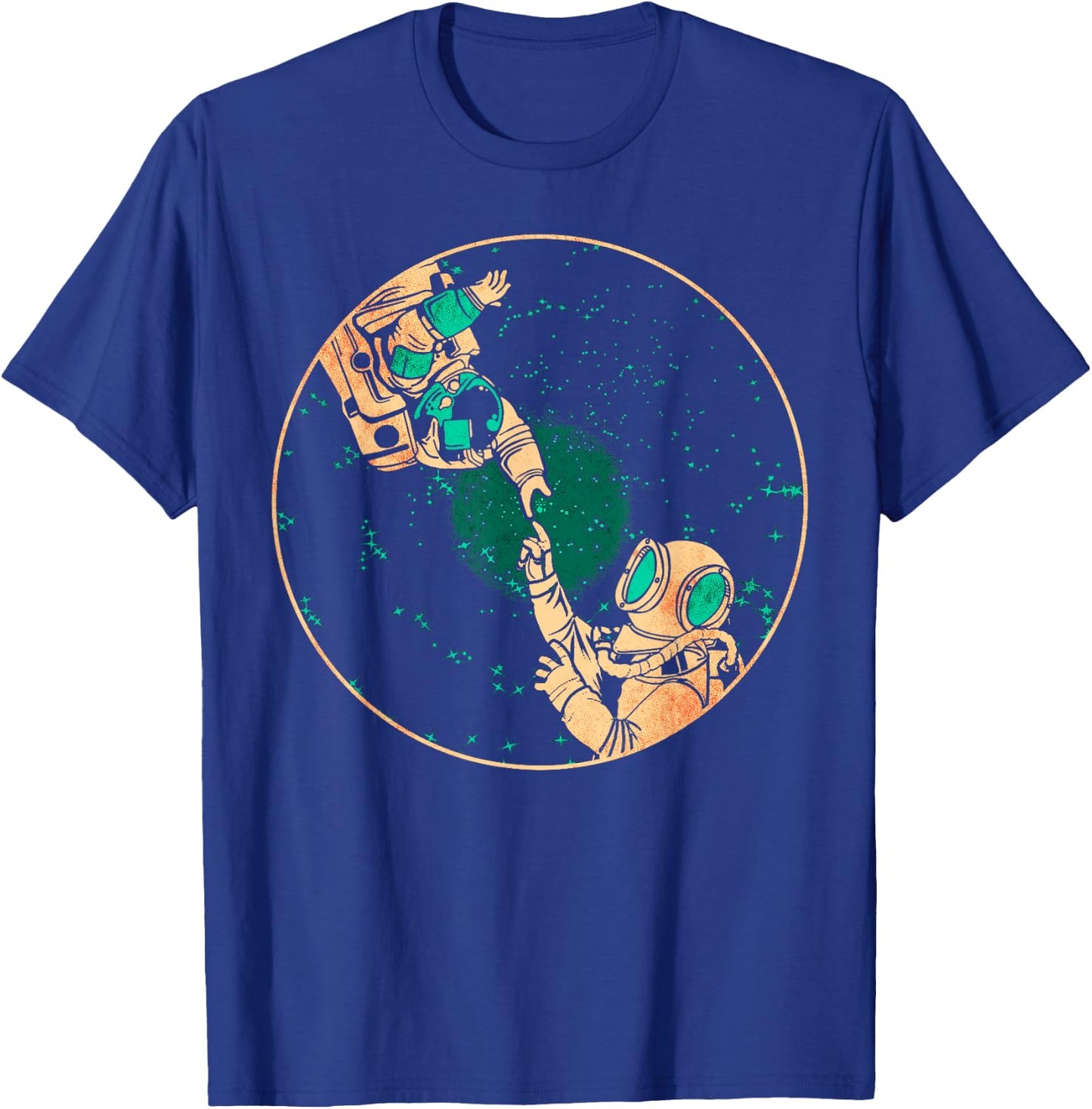 Astronaut Space Travel Deep Sea Diving T-Shirt - T-Shirt | Royal