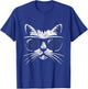 Funny Cat Vintage Alaska State Flag T-Shirt - T-Shirt | Royal