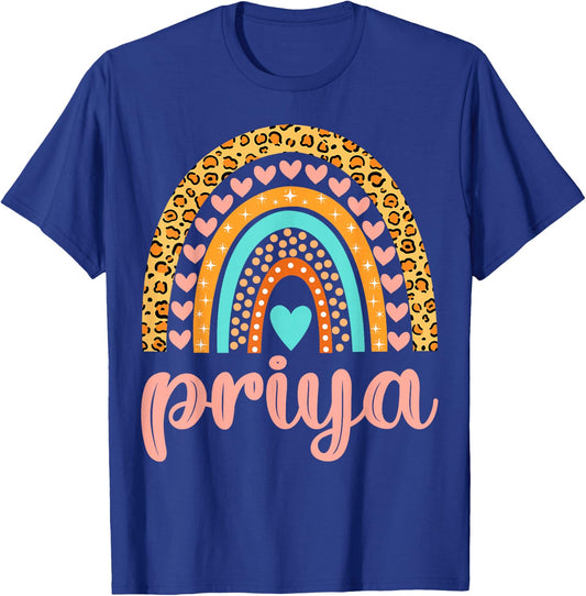 Priya Priya Name Birthday Shirt Gift T-Shirt - T-Shirt | Royal