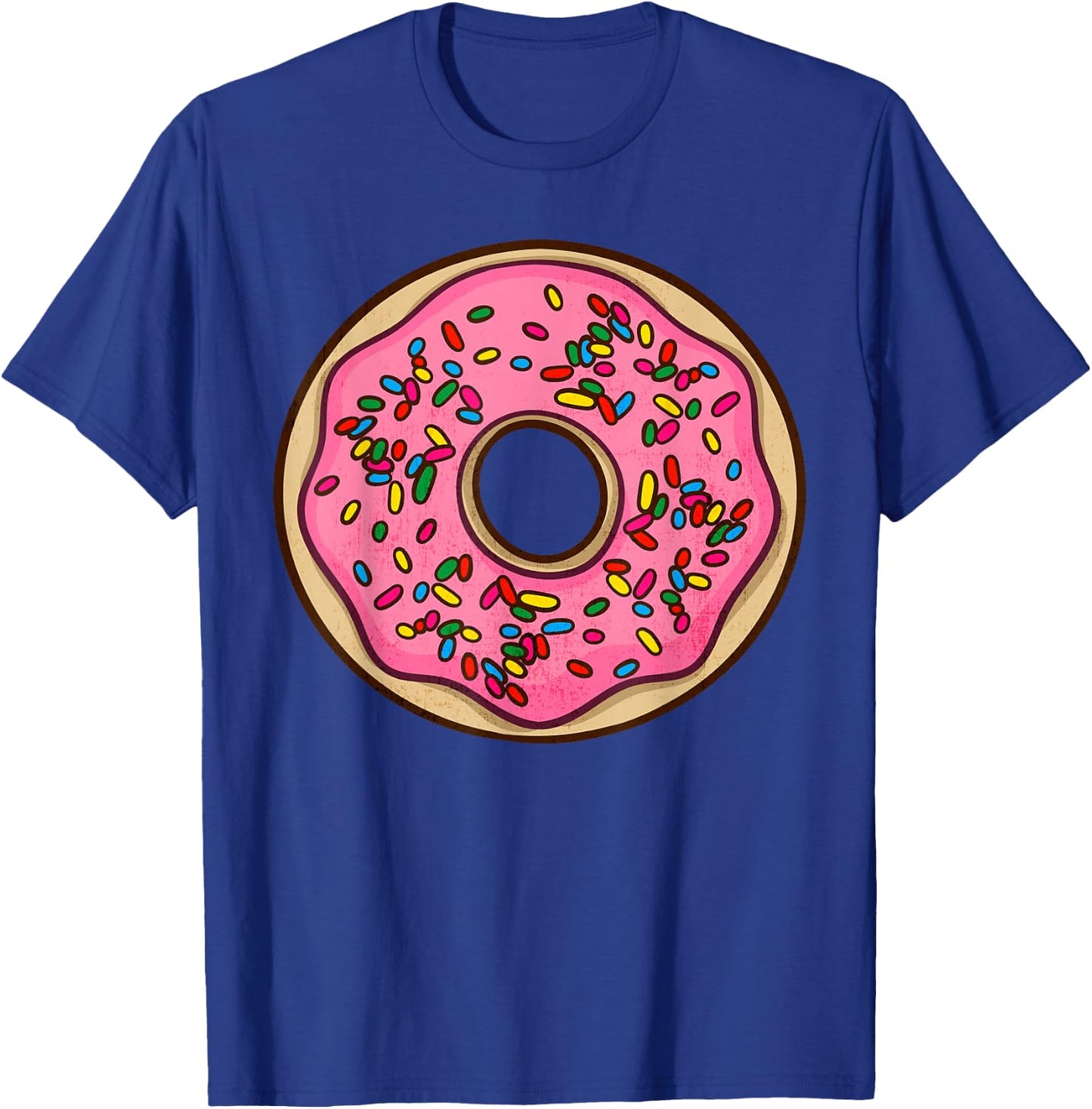 Donut Sprinkles Doughnut Frying Dough Candy Snack Dessert T-Shirt - T-Shirt | Royal