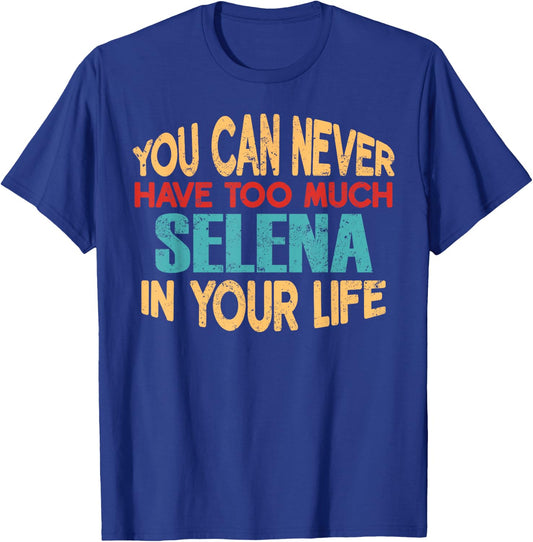 Funny Selena Personalized First Name Joke Item T-Shirt - T-Shirt | Royal