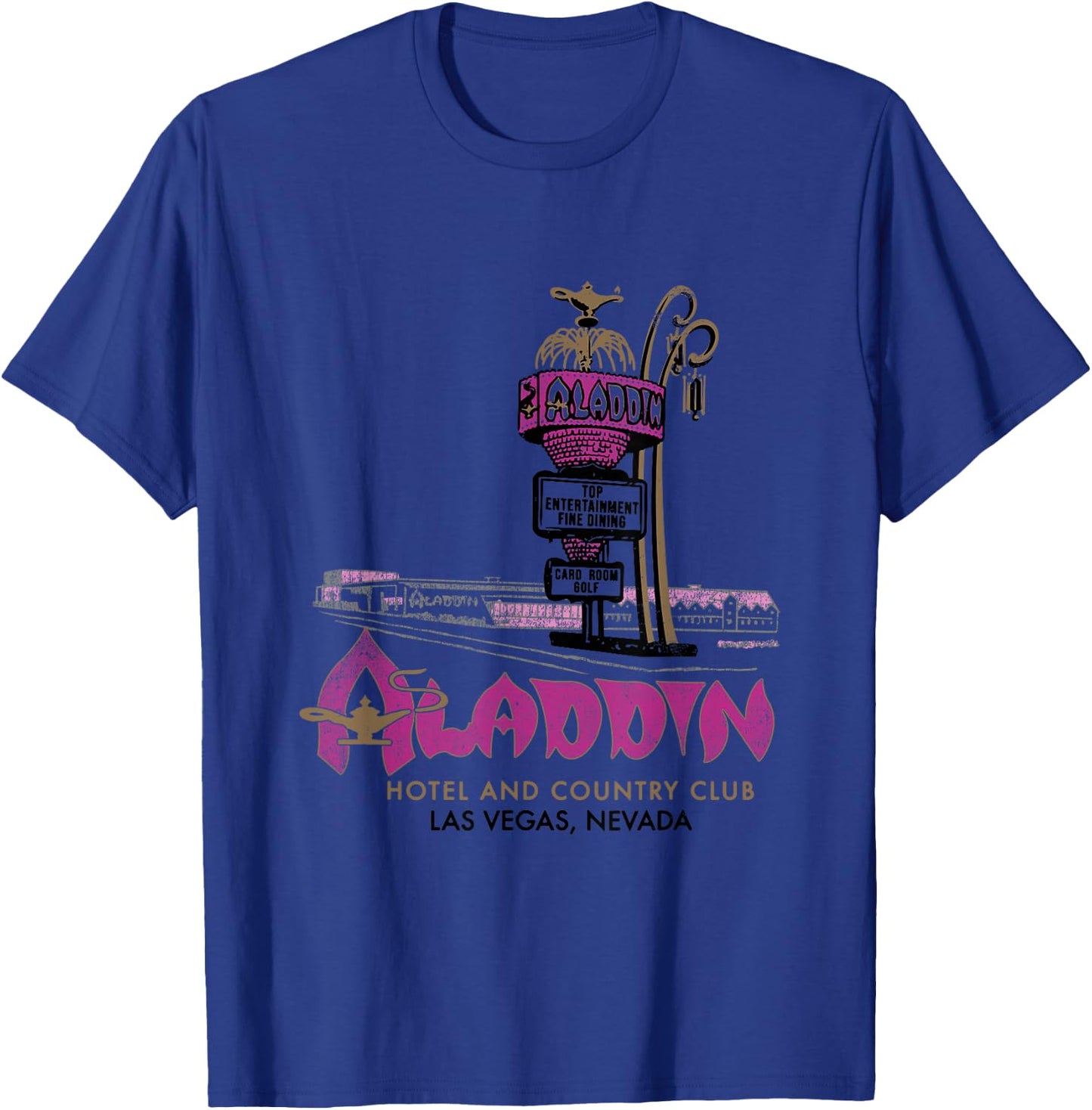 Vintage Aladdin Hotel and Casino Las Vegas T-Shirt - T-Shirt | Royal