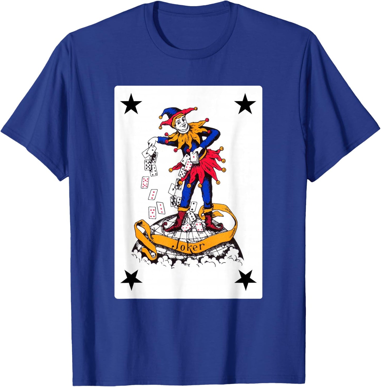 Vintage Joker Playing Card Retro Clown Group Costume T-Shirt - T-Shirt | Royal